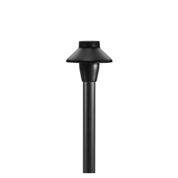 Alliance Outdoor Lighting Path Light W/Frosted Lens, Black 3-1/2"