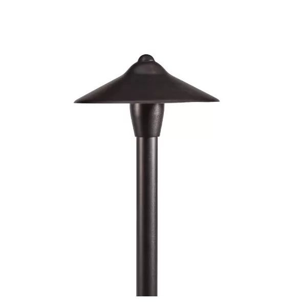 Alliance Outdoor Lighting Area Stem Bi-Pin Lamp Base, 18” Stem, Black Construction, No Lamp, Double Wire Lead (18” & 25’), And Stake 18"