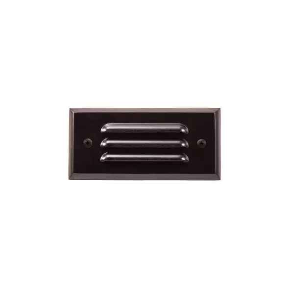 Alliance 6" Integrated LED Panel Louvered CAST Brass Faceplate, 25" Lead, Black | SL25-LED-BLK