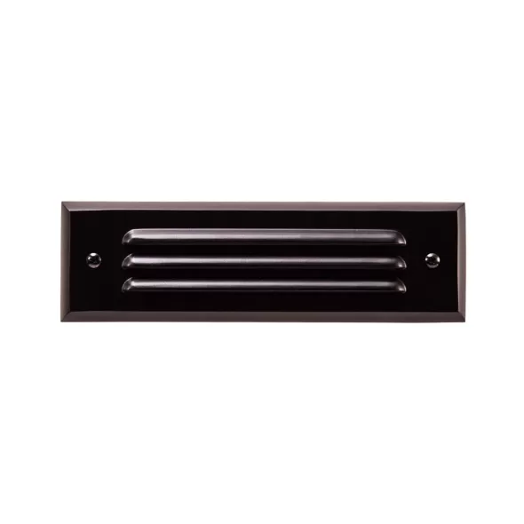 Alliance 9.5" Integrated LED Panel Louvered CAST Brass Faceplate, 25" Lead, Black | SL35-LED-BLK
