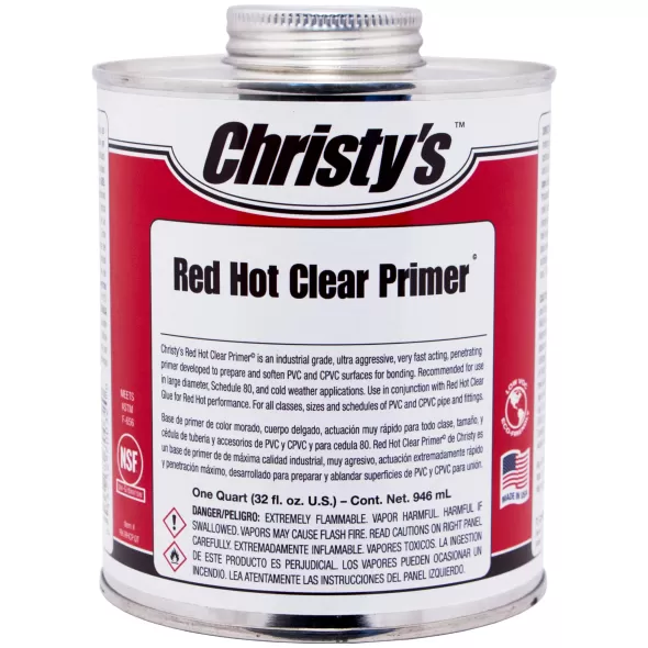 Christy Clear Red Hot Primer 1 qt | 505207