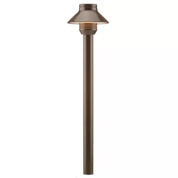 FX SP Path Light, Aluminum Bronze Finish 1.6W 2700K LED 12" Riser | FXLSPA20W12RBZ