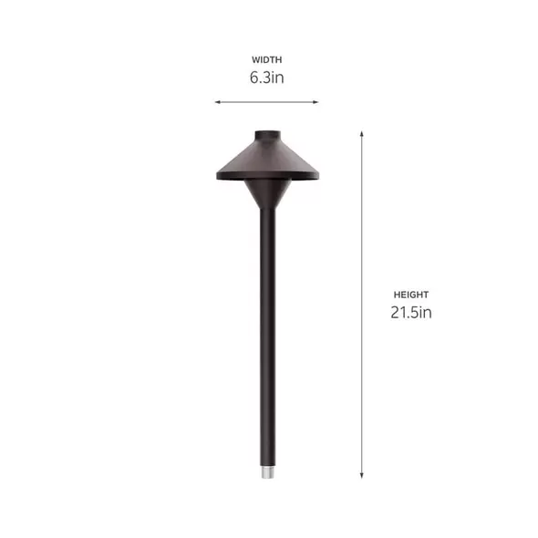 Kichler Adjustable Drop In Path Kit Bronze | 16195AZT