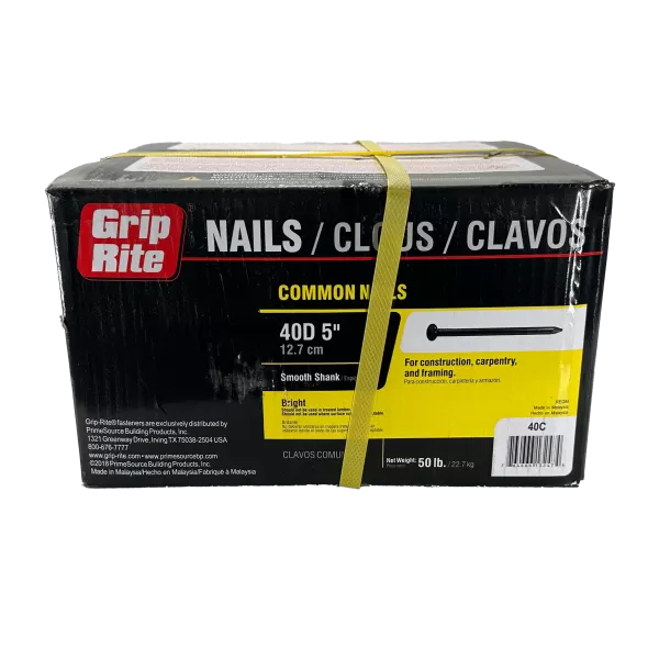 5" 50 lb Common Nails Access Box 40D