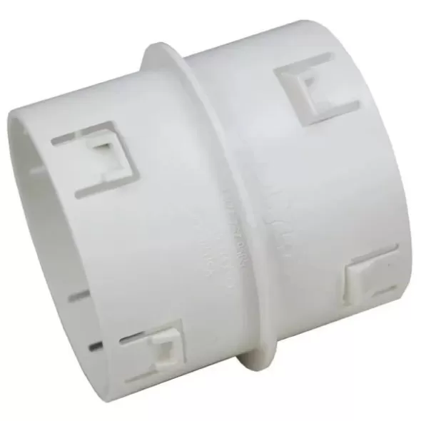 Corrugated Pipe Coupler, 4" HDPE PVC to Connector | 9830