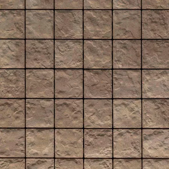 Techo-Bloc Valet Paver, 6-1/2" x 6-1/2", Chestnut Brown | 004848