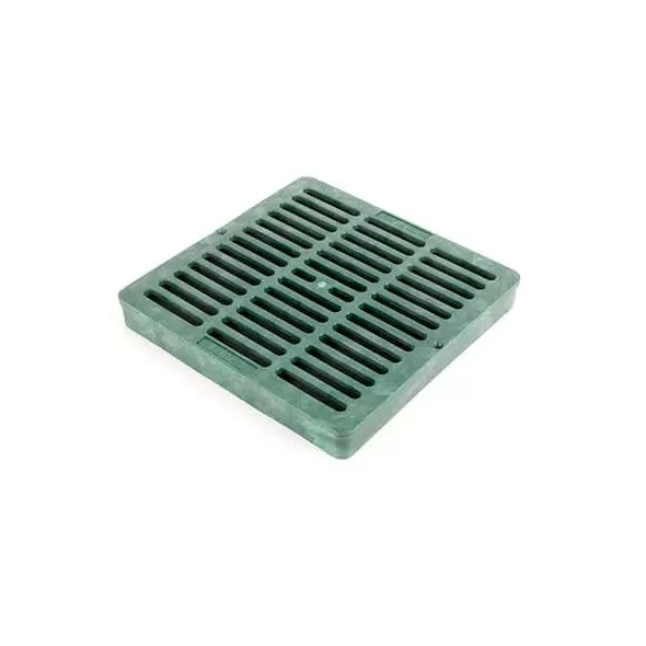 9" Tempo Square Flat Grate Green