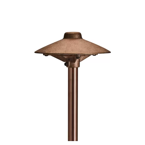 Alliance Path Light Sand Cast Bz No Lamp No Lamp, 8.5" Ground Stake, Wire L Ead (25'), Hat Dia 6", 18" Stem 22" | HSCPL1