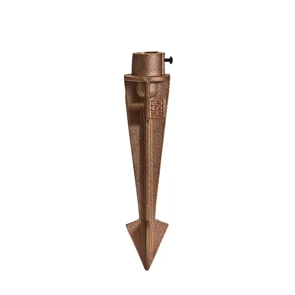 Alliance Path Light Sand Cast Bz No Lamp No Lamp, 8.5" Ground Stake, Wire L Ead (25'), Hat Dia 6", 18" Stem 22" | HSCPL1