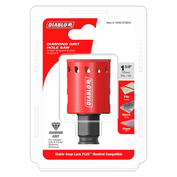 Diablo Diamond Grit Hole Saws 1-3/8"