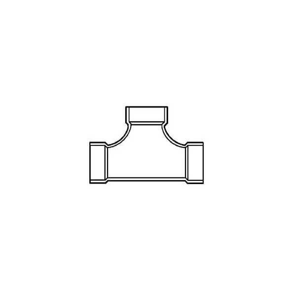 PVC DWV Two Way Cleanout Tee 4" Hub | P448-040