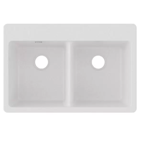 Quartz Classic Drop-in Sink Bowl, White | ELG3322WH0