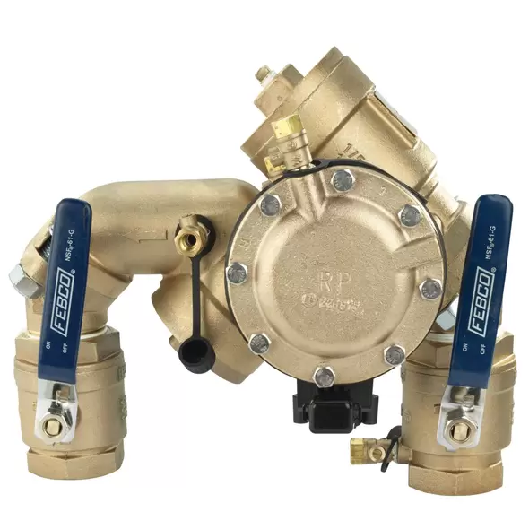 Febco Reduced Pressure Zone Backflow Preventer Assembly, LF 1-1/2" Flanged Joint | F683013