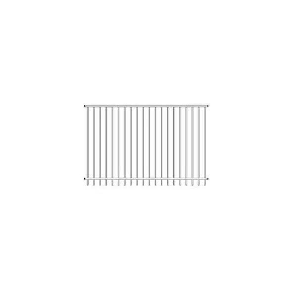 Biasable Remington Panel 2 Rail Black 46" x 94" | 656469444B