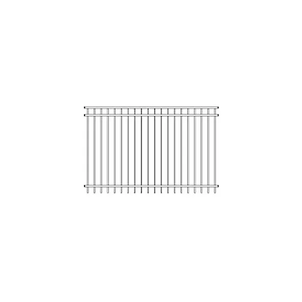 Welded Remington Panel 3 Rail Black 46" x 94" | 692469444