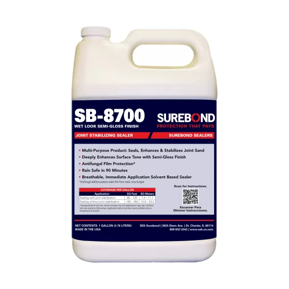 SEK Surebond SB-8700 Solvent Based Wet-Look Joint Stabilizing Sealer | SB-8700 G