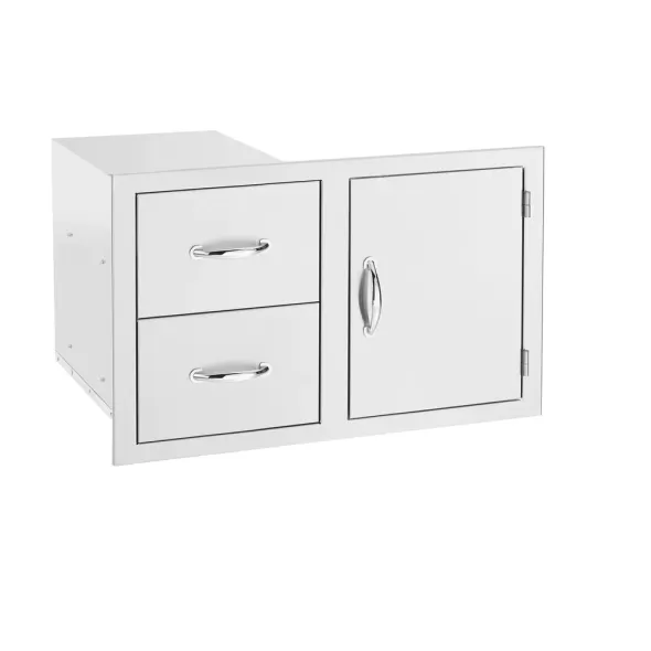 SUMMERSET 42" Stainless Steel 2-Drawer /Access Door Combo