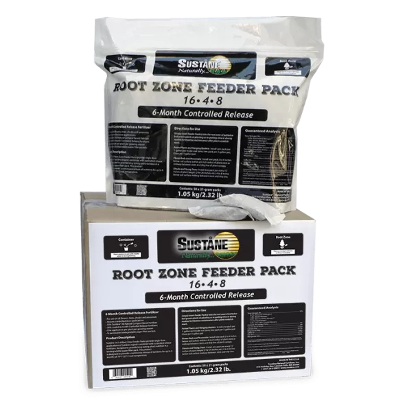 Sustane 21 g 16-4-8 Root Zone Feeder Packs, 50 Packs/ Bag, 5 Bags/ Case (250 Packs)
