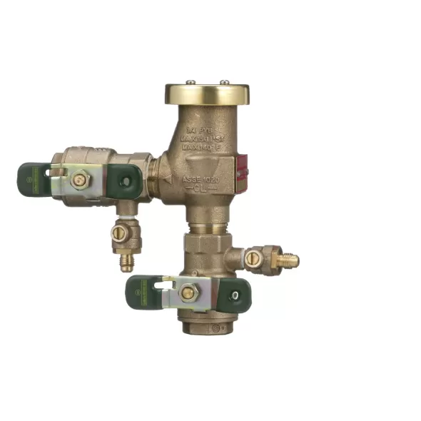 Watts LF800M4QT Anti-Siphon Pressure Vacuum Breaker Backflow Preventer Quarter Turn Shutoff w/ Freeze Sensor Lead Free Copper Silicon Alloy 1/2" | T792010