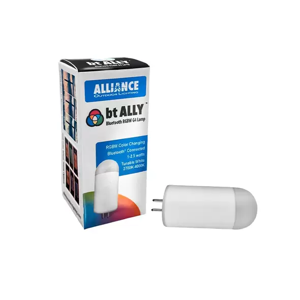 Alliance Outdoor Lighting BT Ally RGBW Lamp G4 Adjustable 1W-2.5W 360 Degree Spread 10-250 Lumens