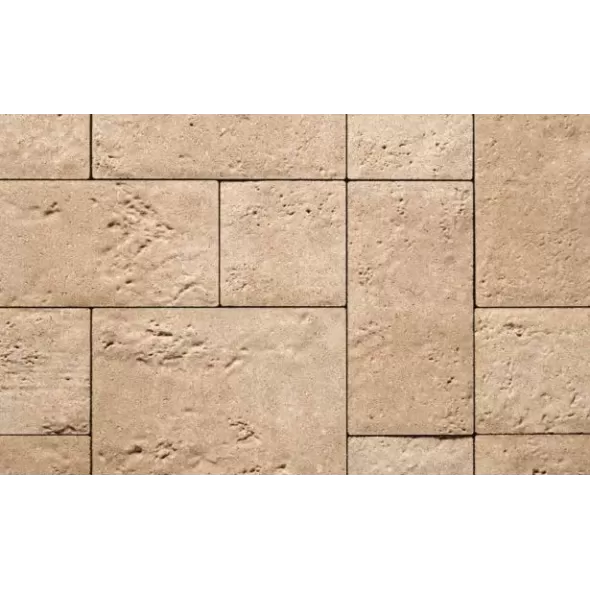 Belgard Travertino Paver, 30mm, 3-Piece, Desert Sand