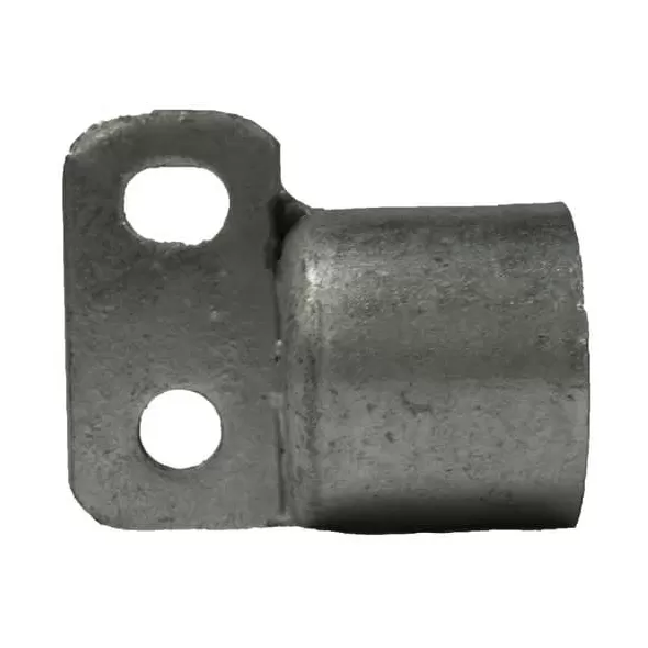 1-5/8" Rail End 2 Hole Galvanized | 11412