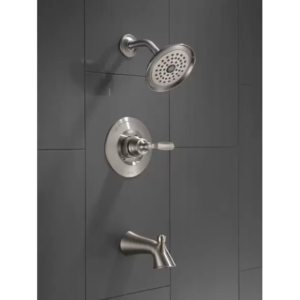 Woodhurst Tub/Shower Trim, Stainless Steel | T14432-SS