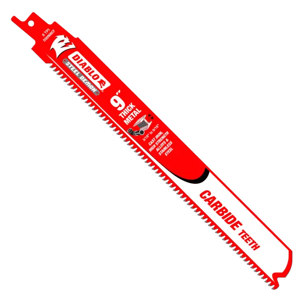 Diablo Steel Demon Carbide Reciprocating Blades Thick Metal 10 Pack 9"