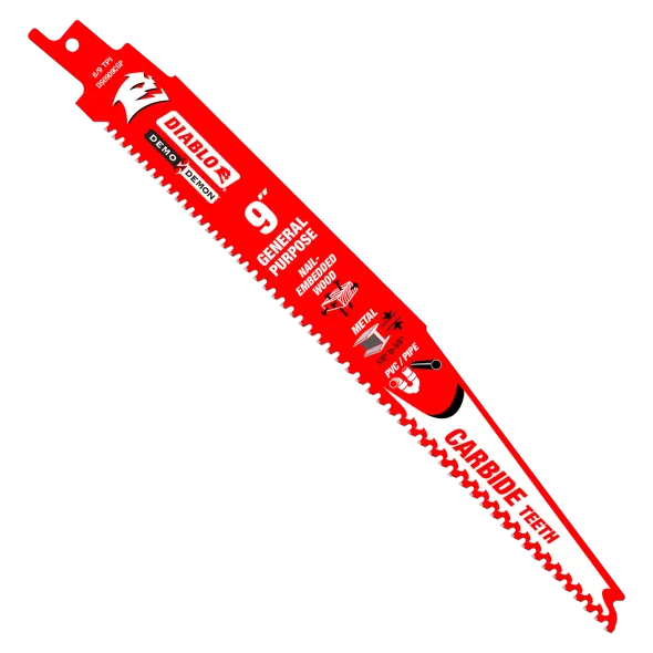 Diablo Demo Demon Carbide Reciprocating Blades 10 Pack 9"