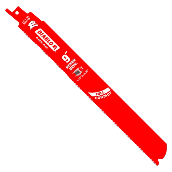 Diablo Bi-Metal Reciprocating Blade Medium Metal 15 Pack 9"