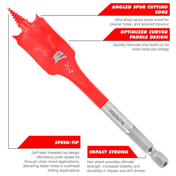 Diablo Spade Bit 3/4" x 6" | DSP2090