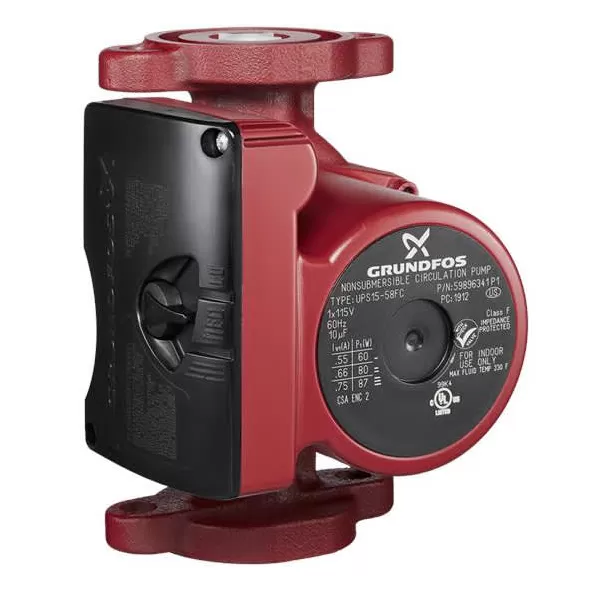 Grundfos 3 Speed Circulator Pump Flange Mount with Internal Check Valve | 59896343