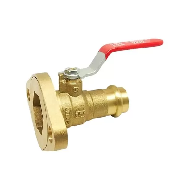 Red-White Pump Flange Ball Valve EzPress Stainless Steel 2 Piece 1-1/4" | 2420F114