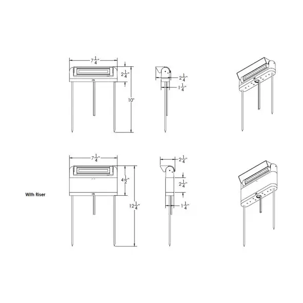 WAC Low Profile Linear Path Light 12V 3000K, Black | 6401-30BK