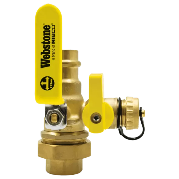 Webstone Copper Press x FIP Union Ball Drain Lead Free 1-1/4" | H-80435W