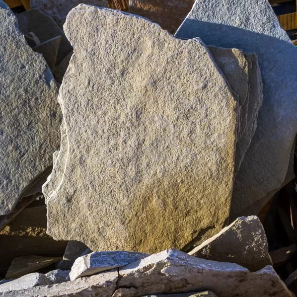 ANTIQUE YELLOW - FLAGSTONE 1" - PER TON (S)