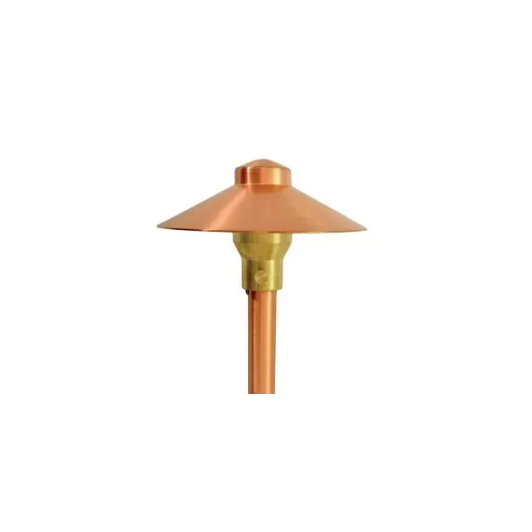 Focus Copper China Hat No Lamp Path Light | RXA01NLCOP