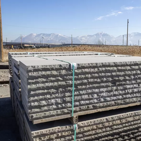 Grey Sill Cap 2L Chiseled, 2-1/4" x 24" x 96", 8 Ft/ Ea 9 Ea/ Pallet 72 Ft/ Pallet Natural Stone