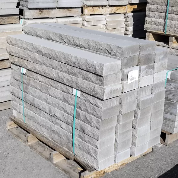 Grey Limestone Pitched Sill, 2-1/4" x 8" x 96", Natural Stone