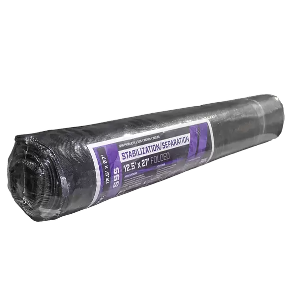SRW Products Slit Film, 12.5' Polypropylene Carbon Black 200 Lb Folded Woven | FSS5 125027
