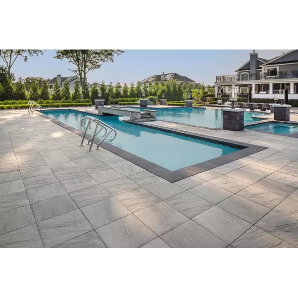 Techo-Bloc Everest HD Slate Paver, 500X500, Grayed Nickel | 008949