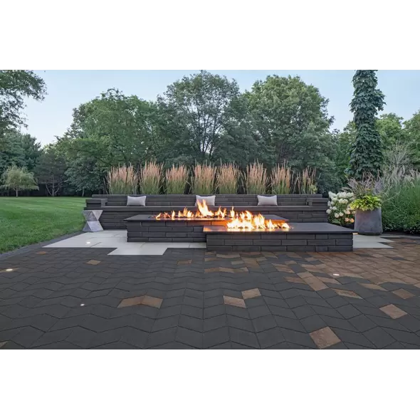 Techo-Bloc Diamond HD² Smooth Paver, 100mm, Onyx Black | 009280