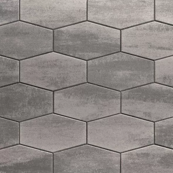 TECHO HEXA SLAB SMOOTH HD2+ SHALE GREY 96.55SF/PALLET 60 MM