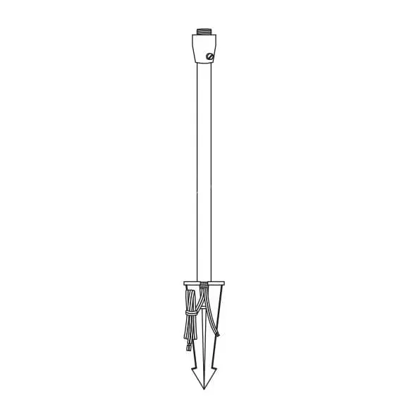 Alliance Brass Stem Black 200Lm | ALSTEM18-BLK-LED