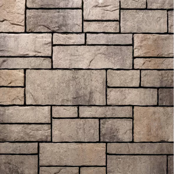 BELGARD TANDEM WALL ASHLAR SHELBY BLEND 1 LAYER 11.68 SF/ 1 PALLET 70.1 SF- 6 LAYERS -- SHELBY BLEND 7" X (13",15",18")