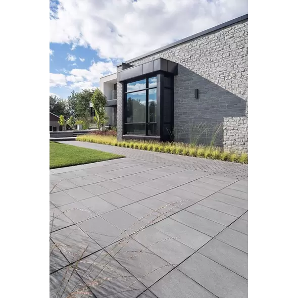 Techo-Bloc Sleek HD² Smooth Paver, 90mm, Shale Grey | 004824