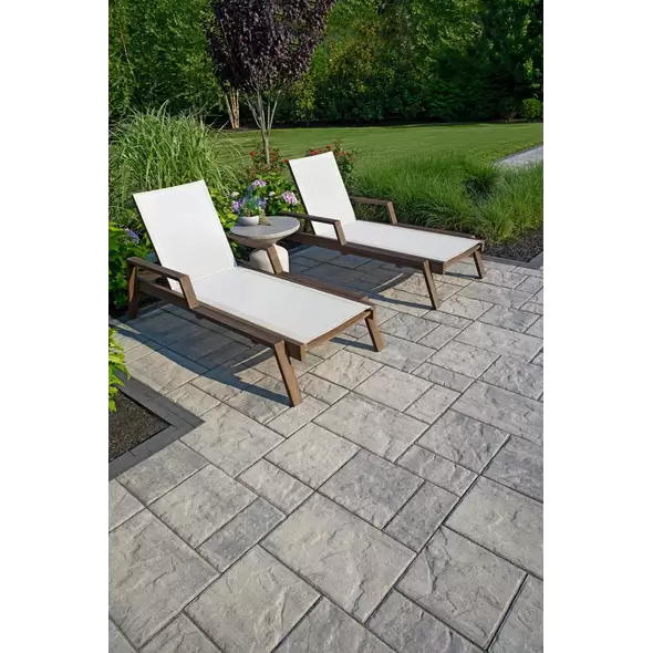 Techo-Bloc Blu Grande Slate Patio Slab, 19-1/2" x 32-1/2", Shale Grey | 006171