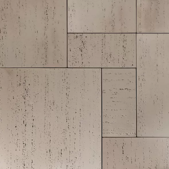 Techo-Bloc Travertina Klean-bloc HD² Paver, 20" x 20-20" x 10", Rock Garden Brown | 006190