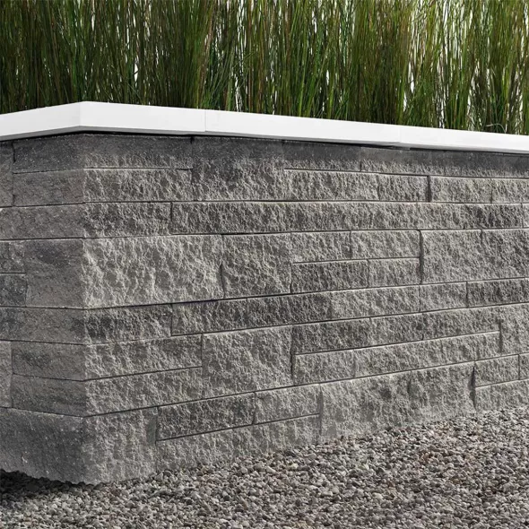 TECHO MINI-CRETA ARCH PILLAR SHALE GREY 48EA/PALLET - ARCHITECTURAL 24" X 3"