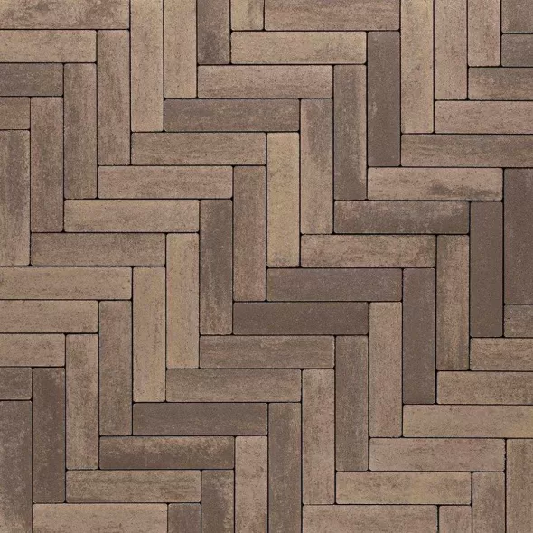 Techo-Bloc Westmount HD² Smooth Paver, 2-3/8" x 9-7/16", Chestnut Brown | 006680